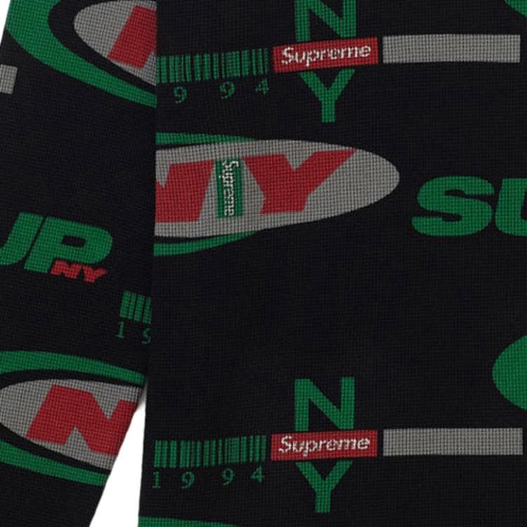 Худи Supreme FW18 NY Waffle Thermal Black - изображение 2