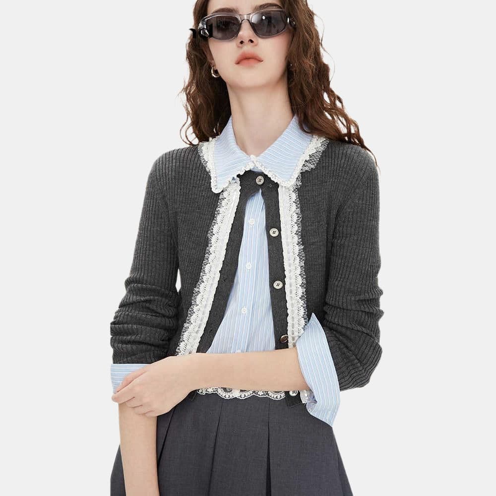 Кофта JORYAweekend Трикотаж Женский Серый - изображение 3