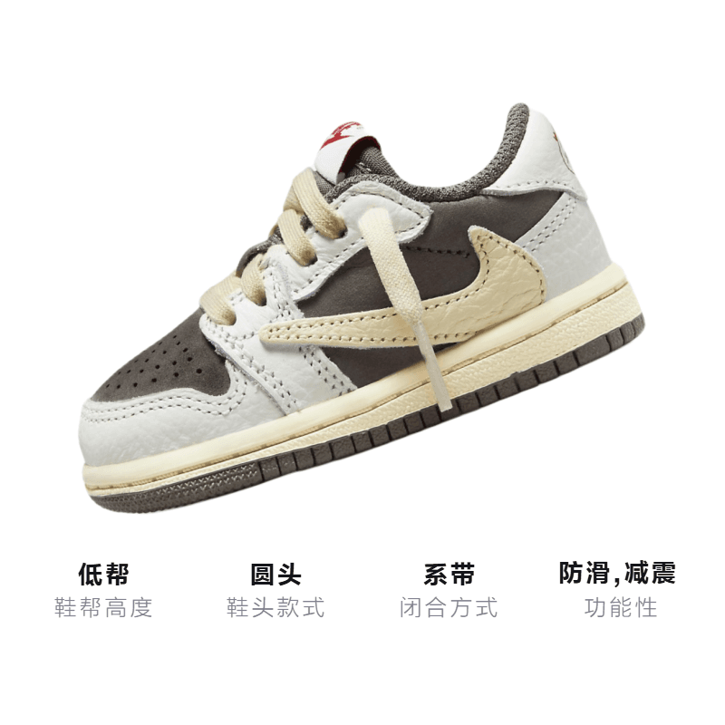 Кроссовки Travis Scott x Jordan Air Jordan 1 Low OG "Reverse Mocha" - изображение 3