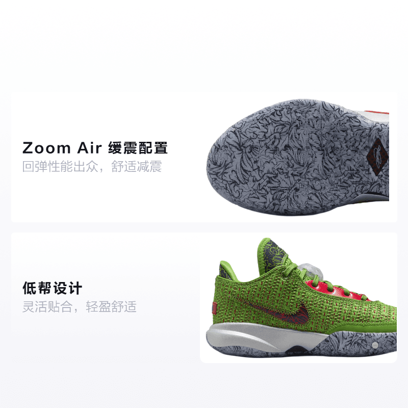 Кроссовки для баскетбола Nike LeBron 20 Christmas 20 - изображение 2