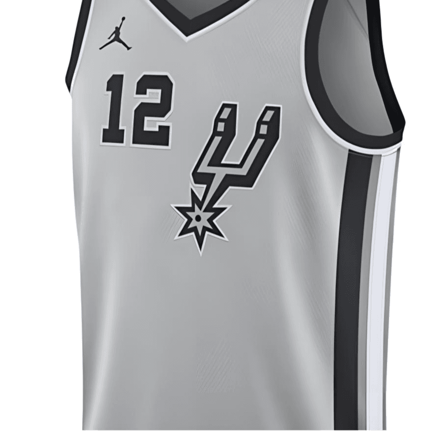 Баскетбольная майка Jordan NBA Fan Edition 20-21 Aldridge 12 Jersey Grey - изображение 3