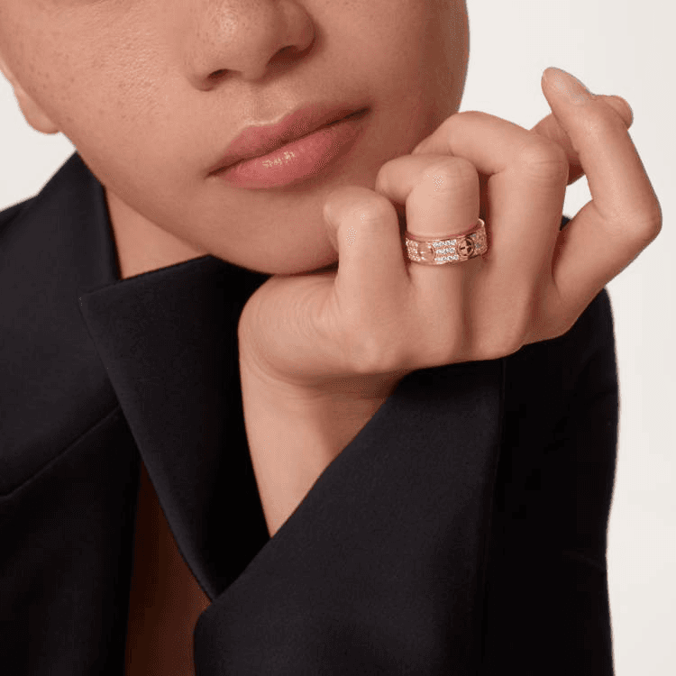Кольцо Cartier Love Ring 18K Rose Gold Full Diamond - изображение 4