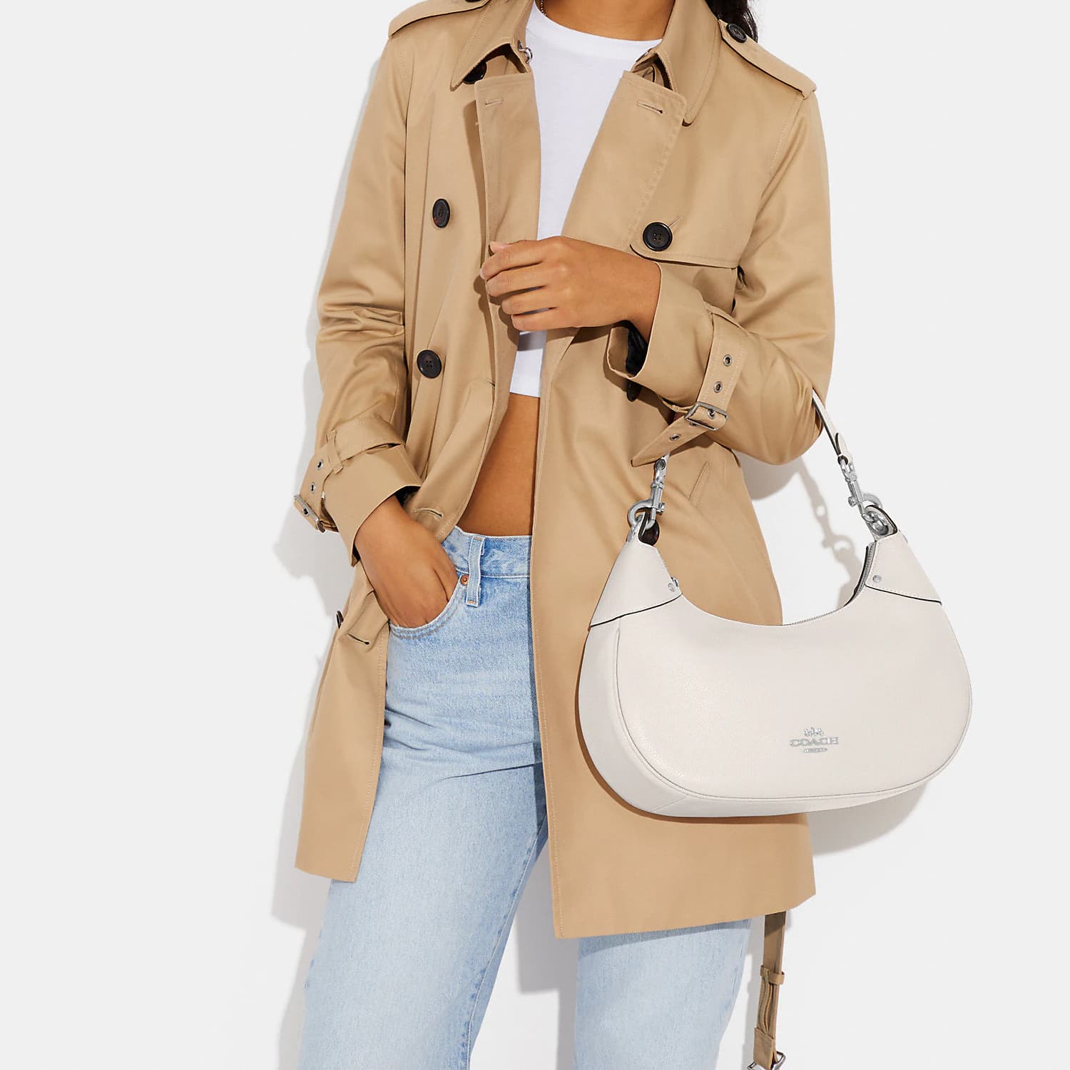 Мини-сумка COACH Hobo 34 Logo - изображение 4