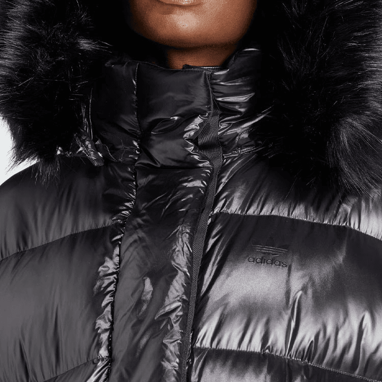 Пуховик adidas Originals Puffed Long Fur Jacket - изображение 5