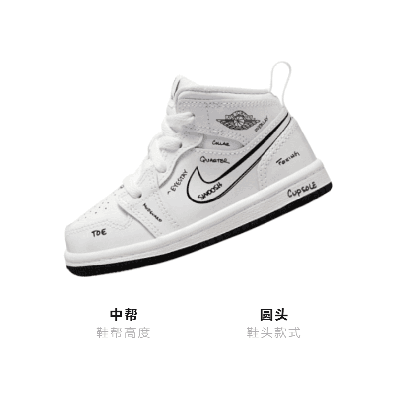 Кроссовки Air Jordan 1 Mid SS - изображение 3