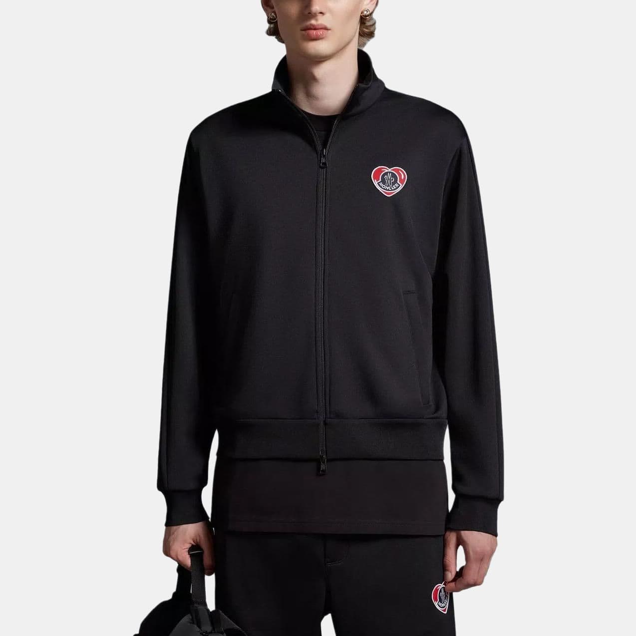 Куртка Moncler Moncoeur Motif Zip-Up Sweatshirt - изображение 2