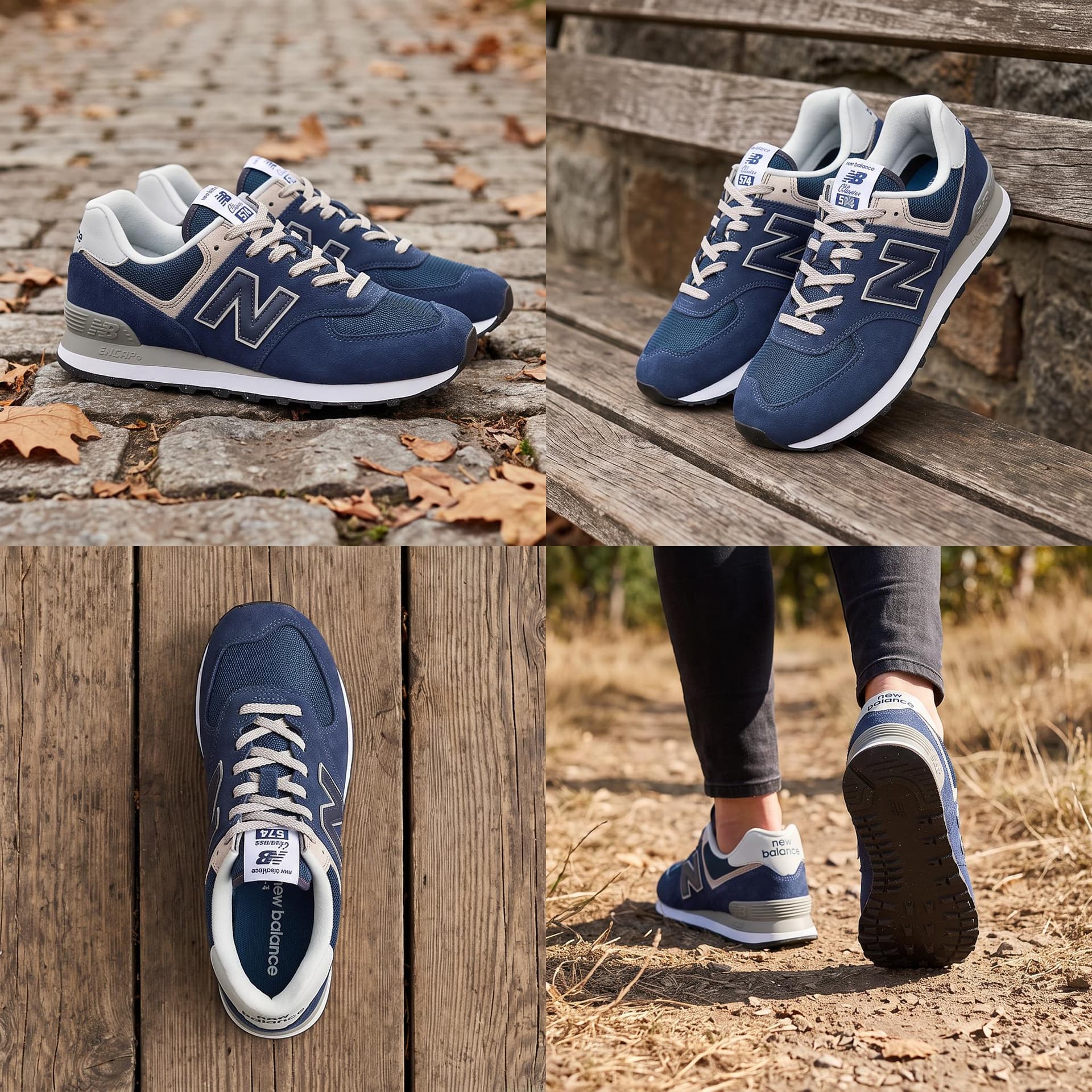 Кроссовки для бега New Balance 574 Deep Blue - изображение 2