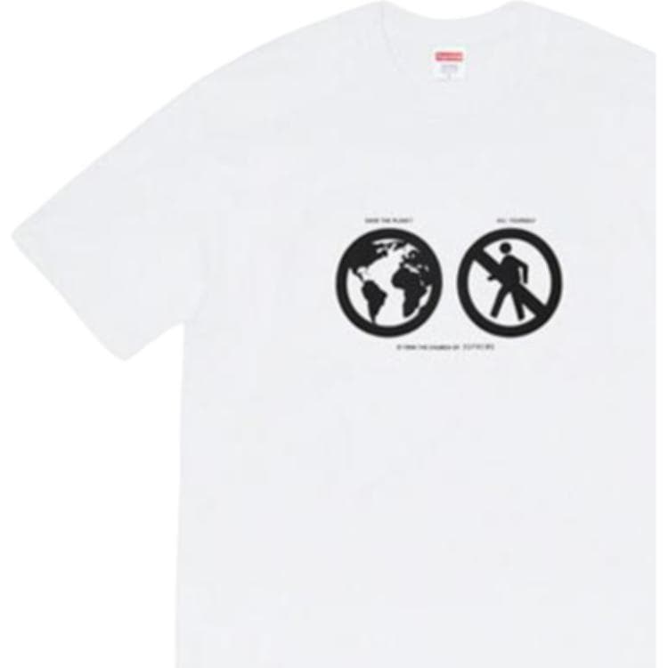 Футболка Supreme Save The Planet Tee White - изображение 4