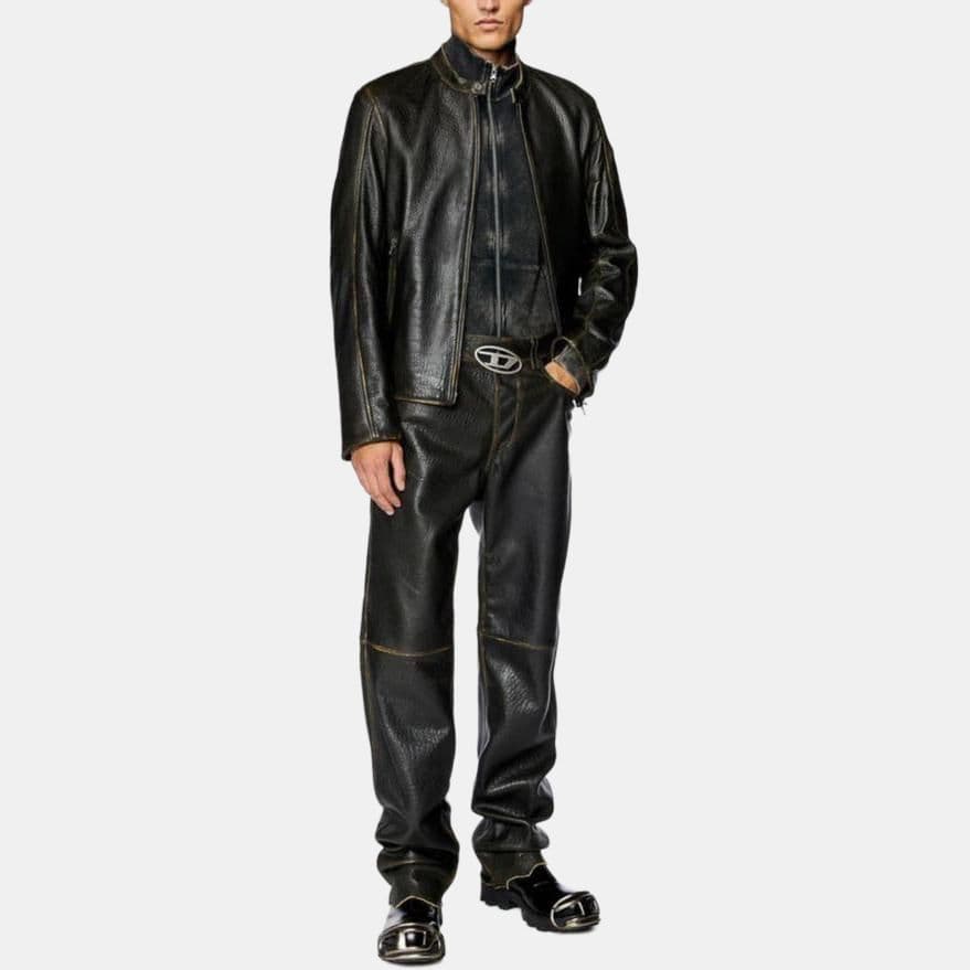 Куртка DIESEL OVAL D LOGO Brown Jacket - изображение 2