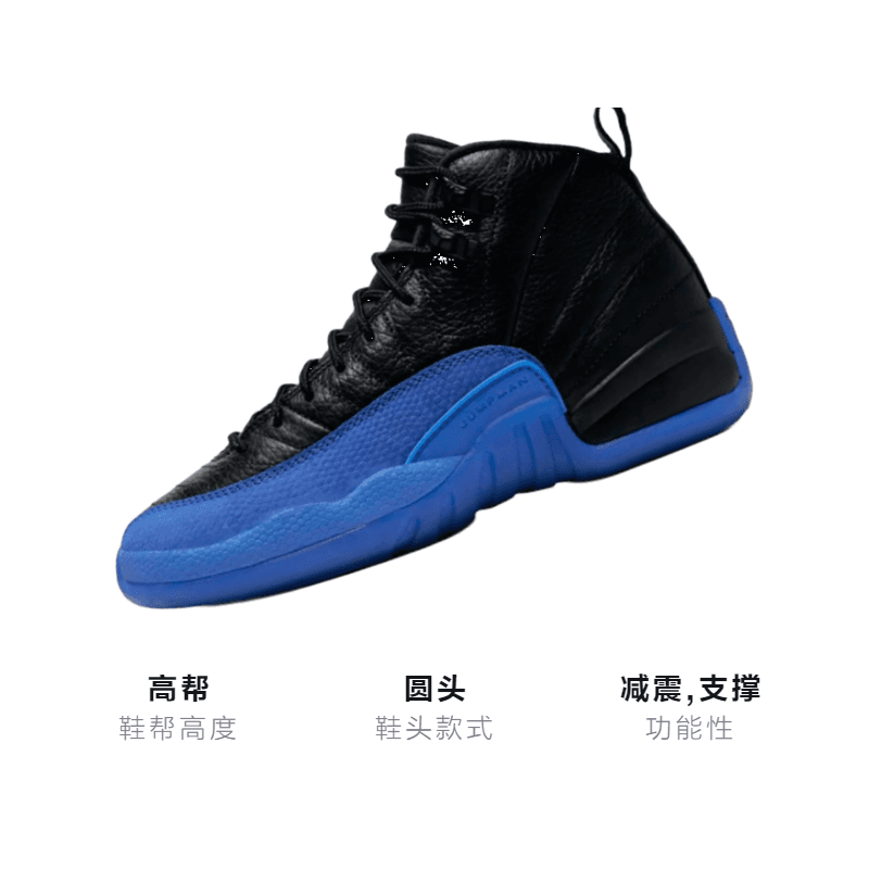 Кроссовки для баскетбола Jordan Air Jordan 12 Retro Game Royal GS - изображение 3