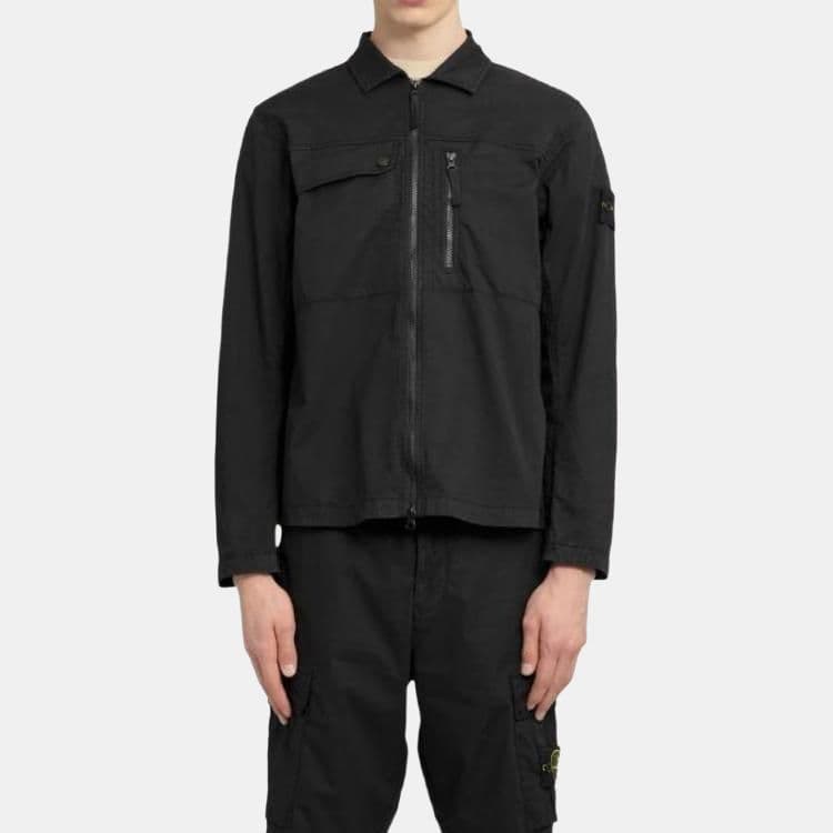 Куртка Stone Island SS24 Black Jacket - изображение 4