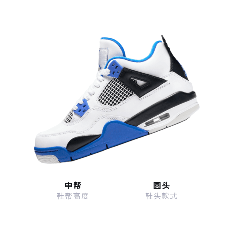 Кроссовки для баскетбола Jordan Air Jordan 4 Retro Motorsports 2017 GS - изображение 3