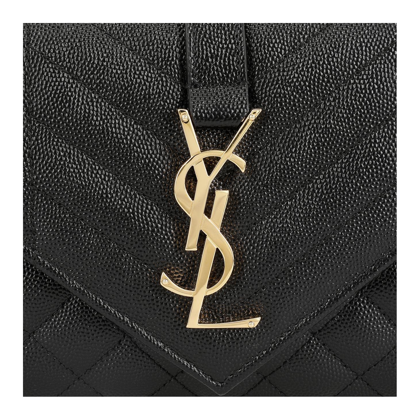 Мини-сумка Saint Laurent Envelope Small Shoulder Bag Black - изображение 8