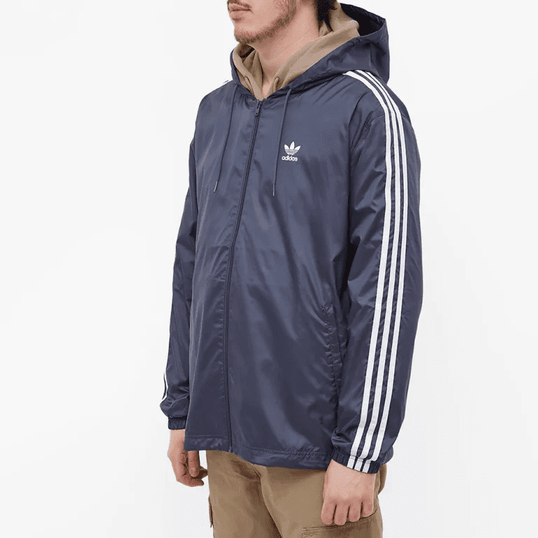 Куртка adidas Originals Logo Hoodie Jacket Blue - изображение 3