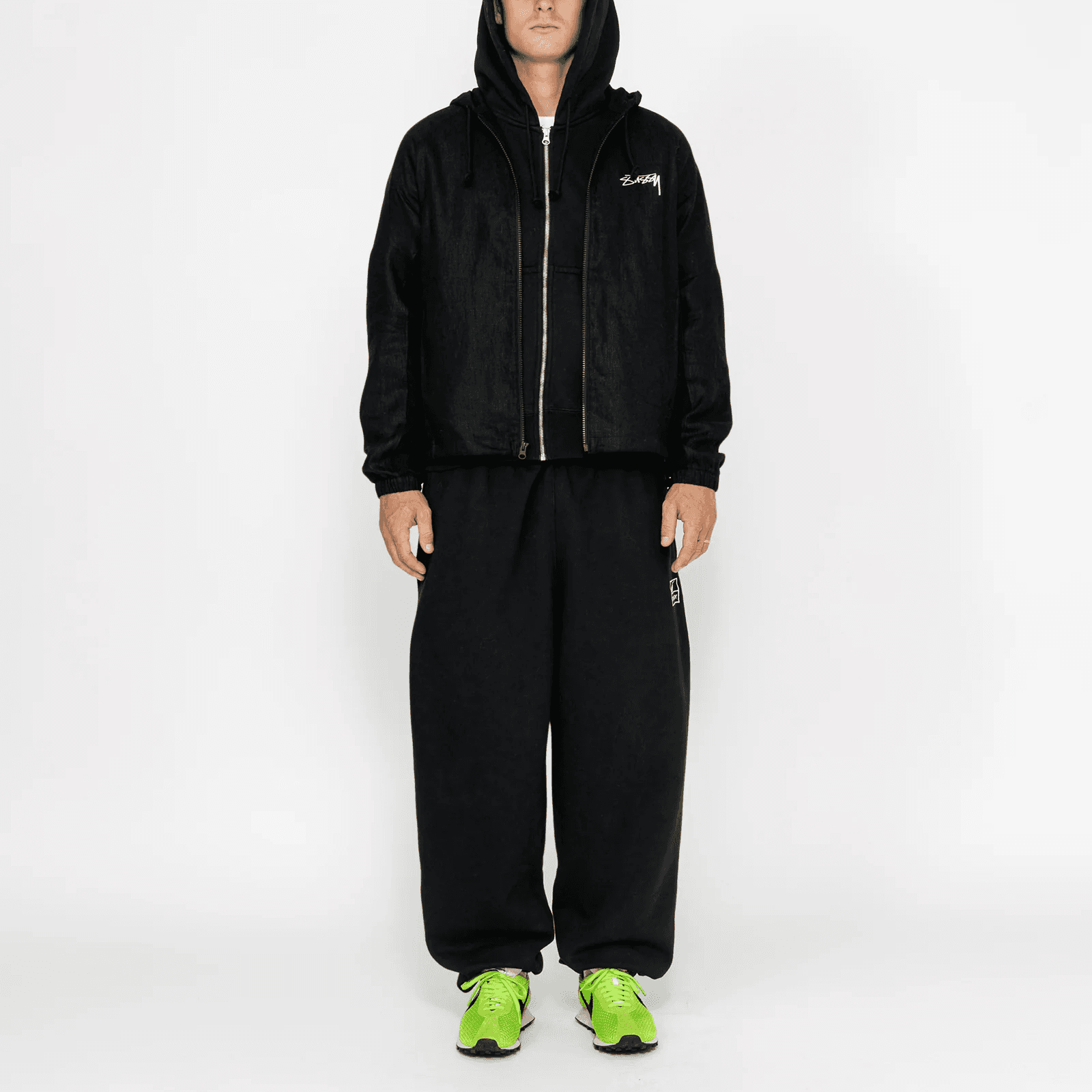 Куртка Nike x Stüssy SS24 Hoodie Black - изображение 4