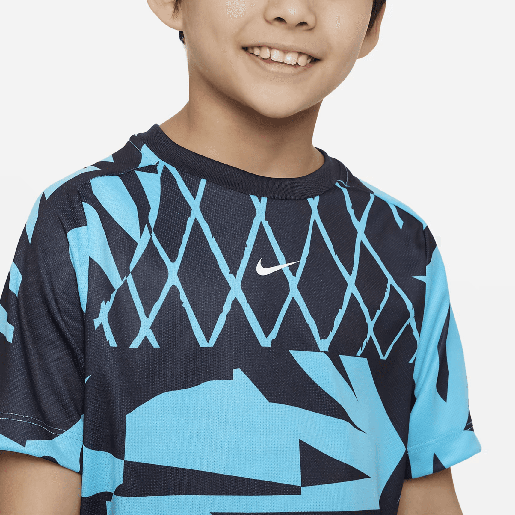 Футболка NIKE Blue Kids Т-рубашки - изображение 4