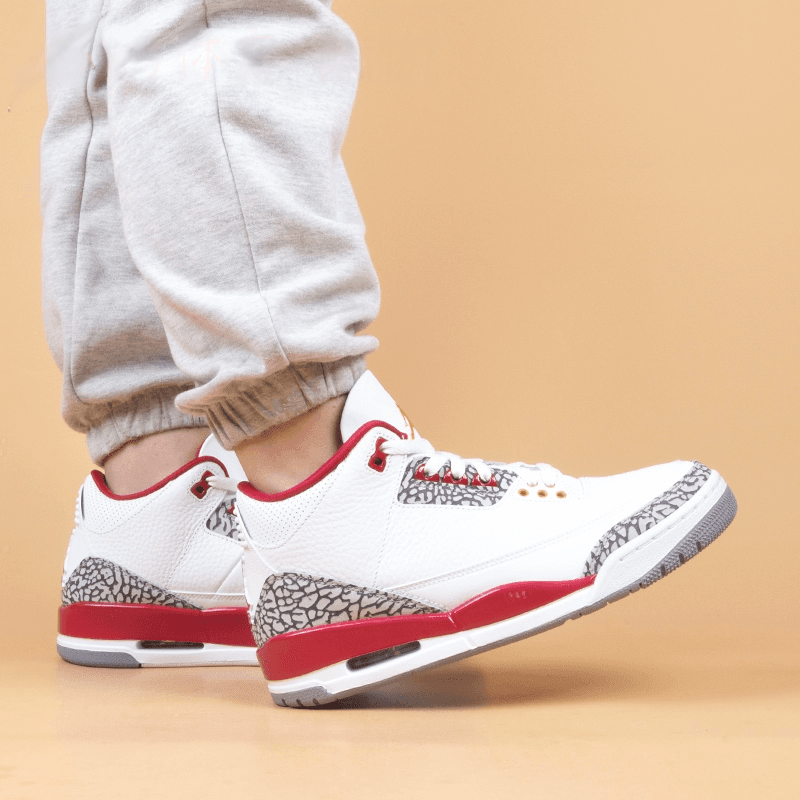 Кроссовки для баскетбола Jordan Air Jordan 3 Retro "Cardinal Red" GS - изображение 3