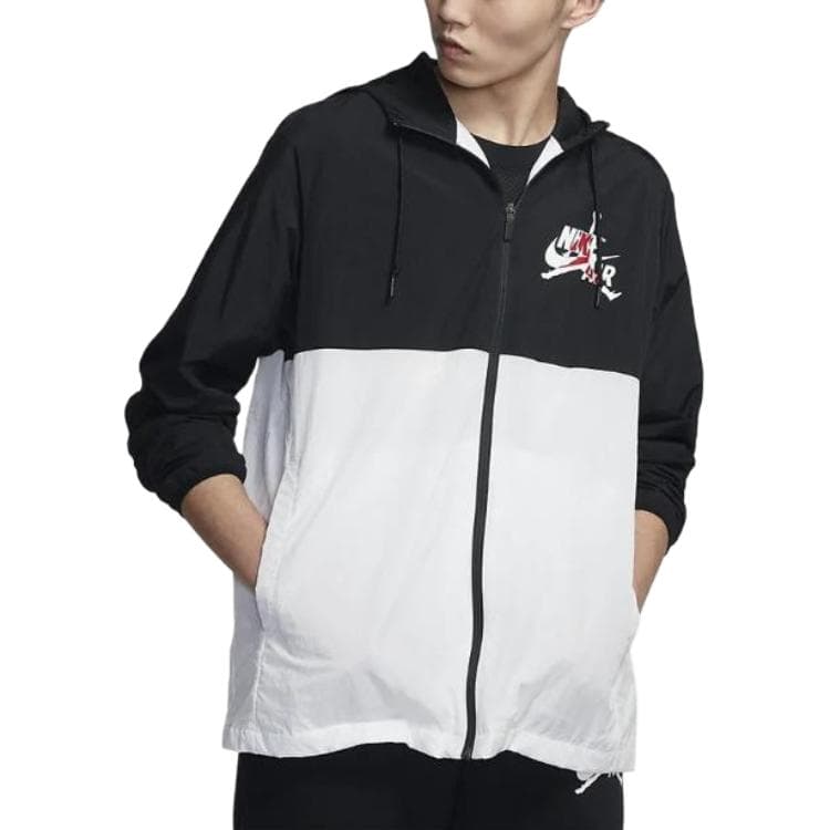 Куртка Jordan Logo Print Basketball Jacket Black White - изображение 3