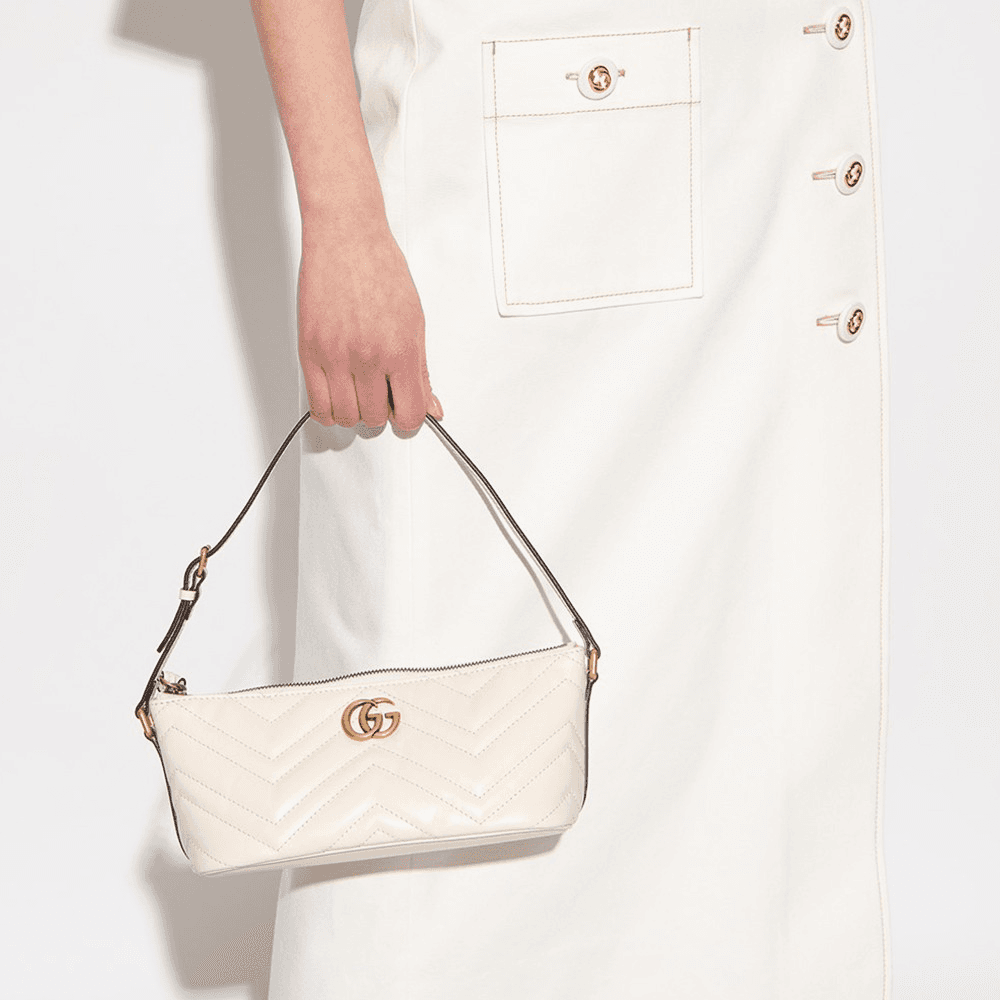Мини-сумка Gucci GG Marmont White - изображение 10