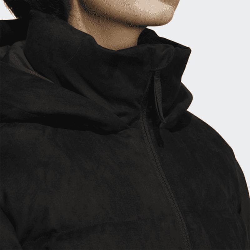 Пуховик adidas Logo Zip Hoodie Down Jacket Black Women - изображение 6