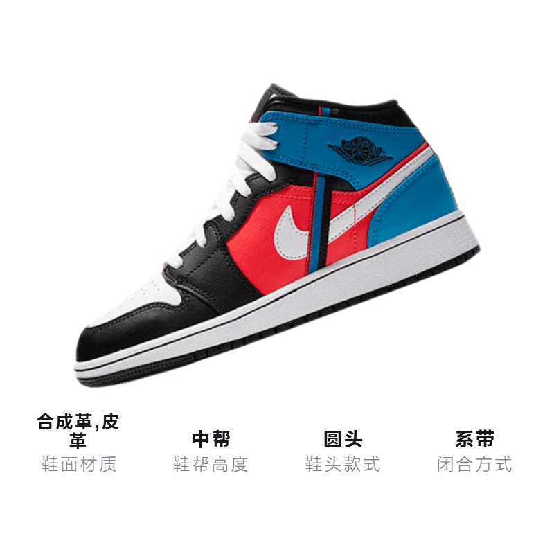 Кроссовки для баскетбола Jordan Air Jordan 1 "Game Time" GS - изображение 3