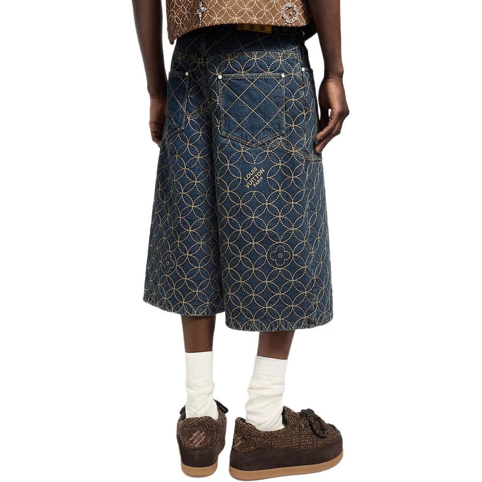 Джинсовые шорты LOUIS VUITTON x Nigo FW25 - изображение 3