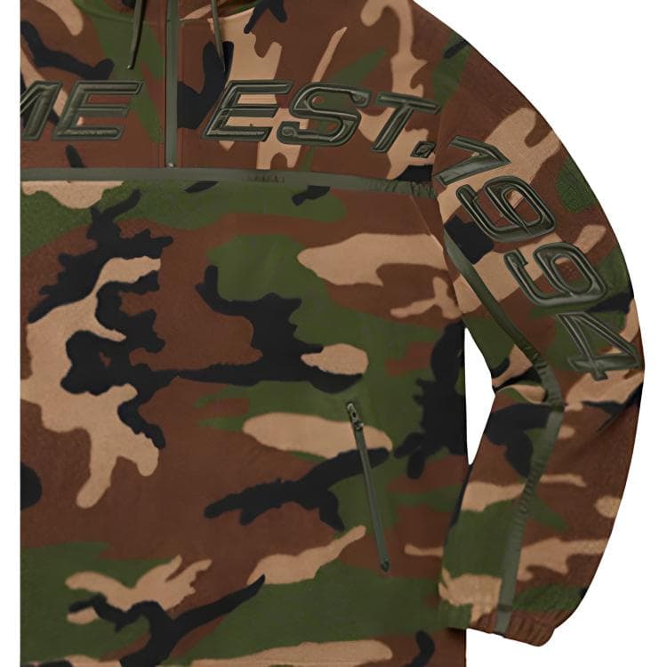 Кофта Supreme FW19 Week 15 Polartec Half Zip Hooded Sweatshirt - изображение 2