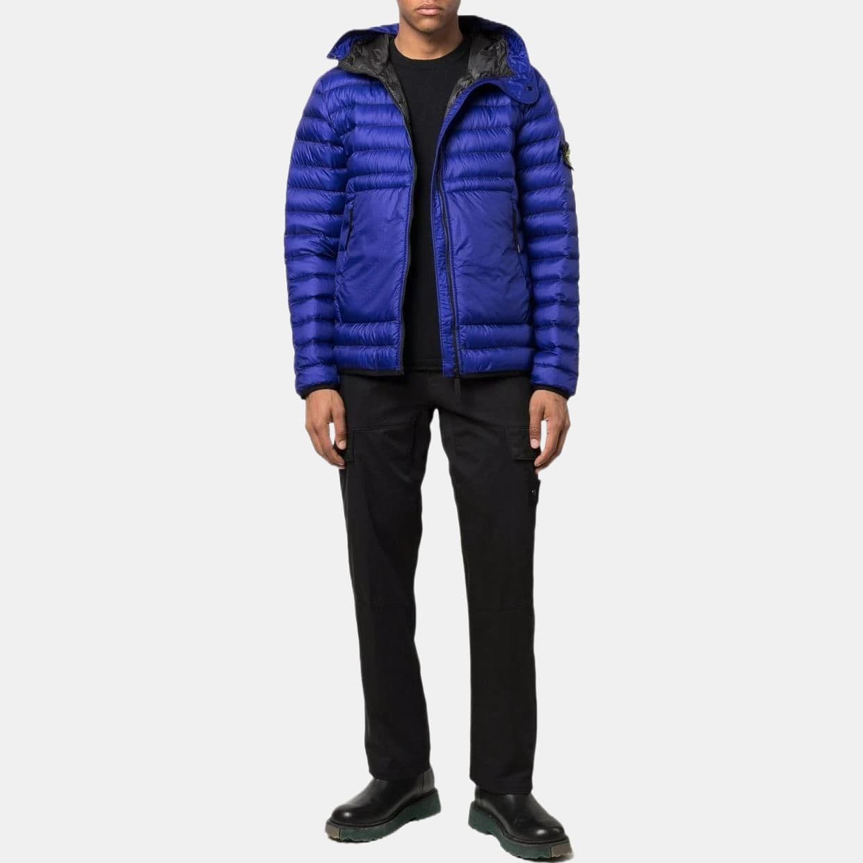 Куртка Stone Island Hooded Down Jacket Blue - изображение 2