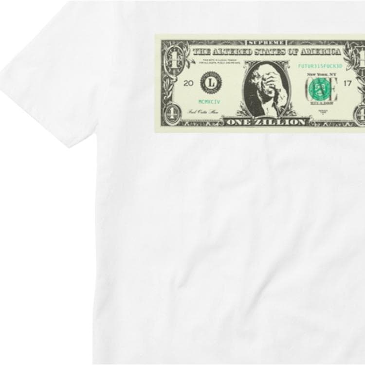 Футболка Supreme FW17 Dollar Tee White - изображение 2