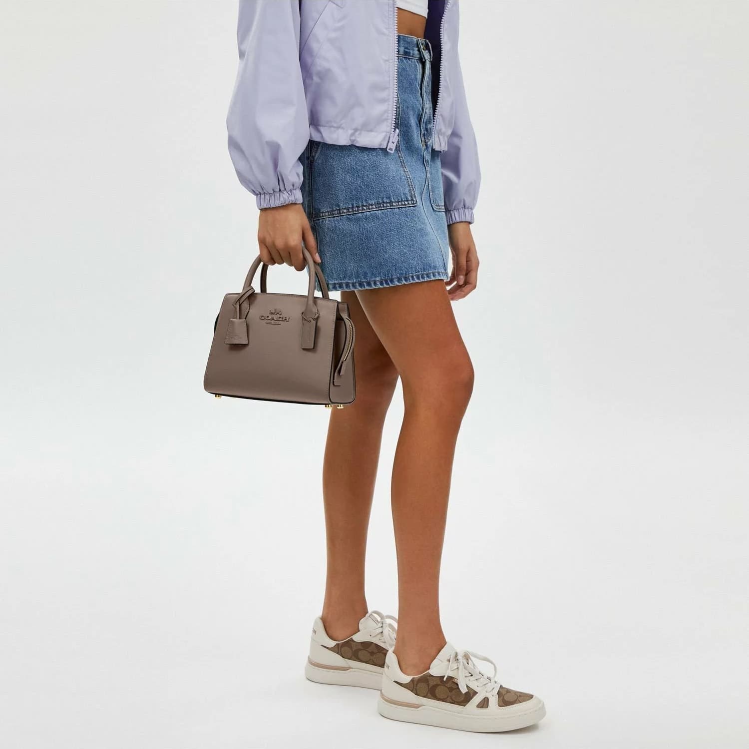 Сумка COACH Andrea Carryall 22 Brown - изображение 4
