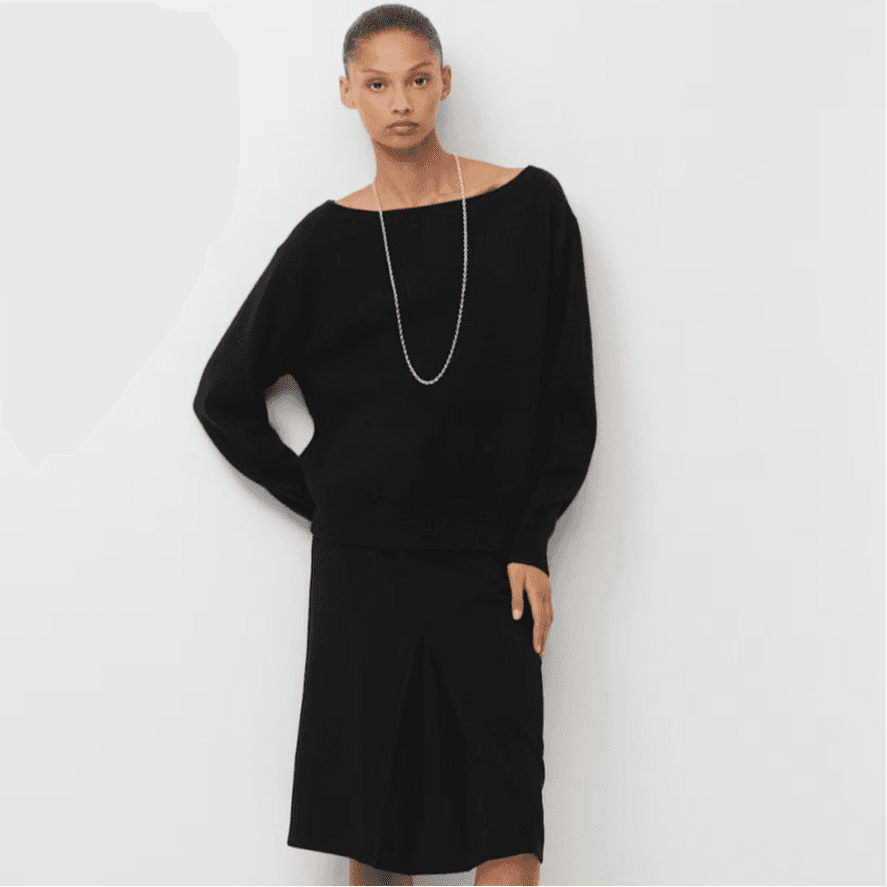 Aritzia FW25 Essential Плюшевый свитер с круглым узором свободный с лодыжкой плюшевый свитер с круглым узором женский - изображение 4