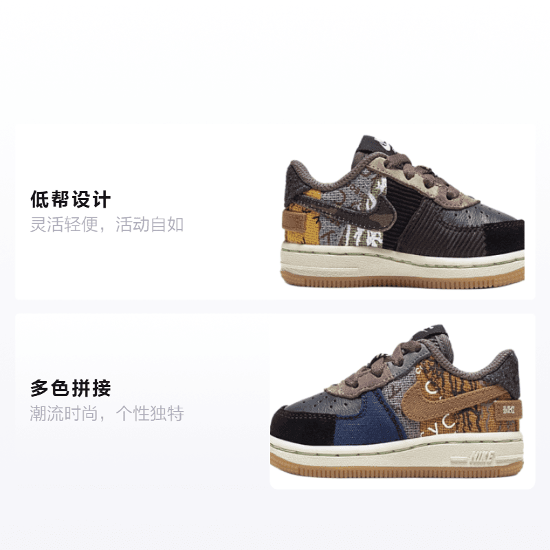 Кроссовки Travis Scott x Nike Air Force 1 Low Cactus Jack TS - изображение 2
