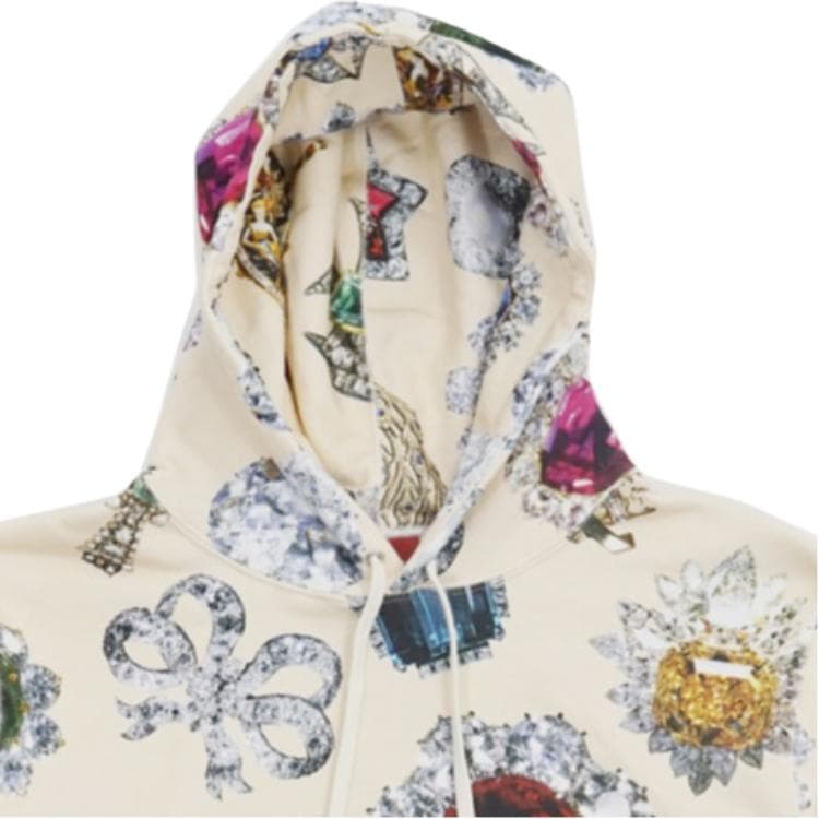 Кофта Supreme Jewels Hooded Sweatshirt Cream - изображение 4