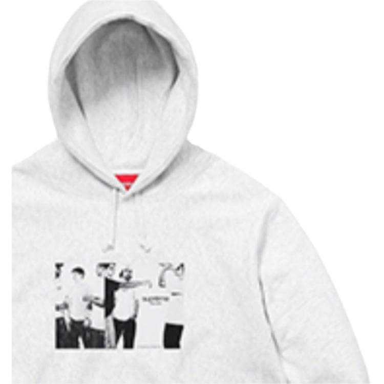 Кофта Supreme SS19 Classic Ad Hooded Sweatshirt Light Grey - изображение 5