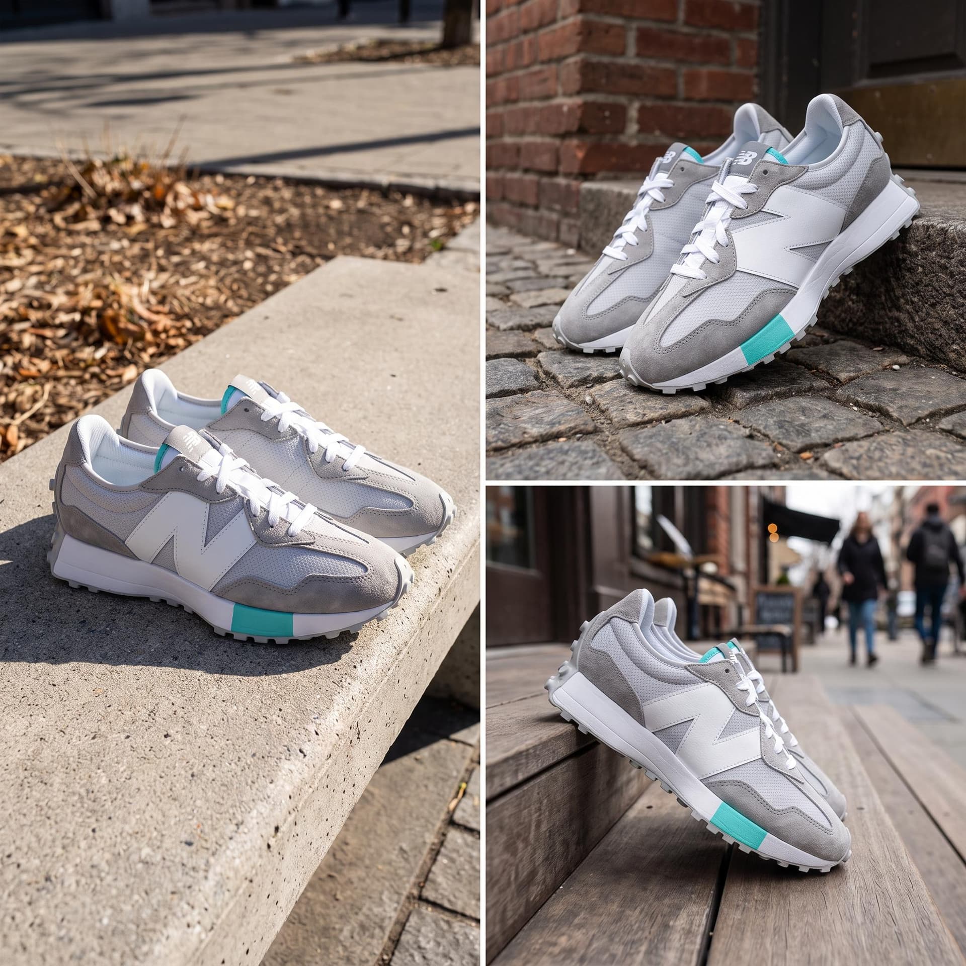 Кроссовки для бега niko and ... x New Balance 327 Grey Blue - изображение 2