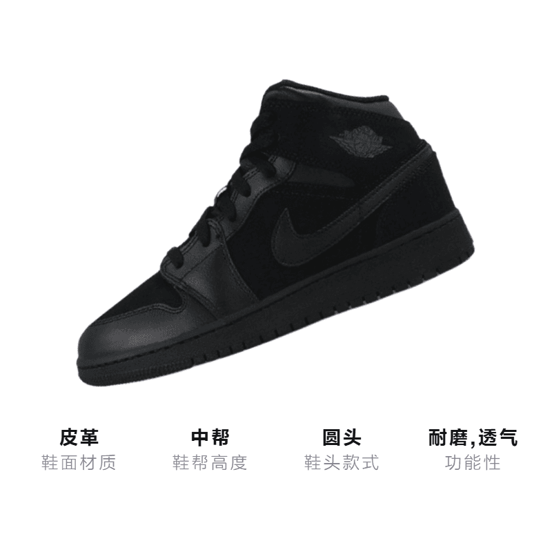 Кроссовки для баскетбола Jordan Air Jordan 1 MID GS - изображение 3