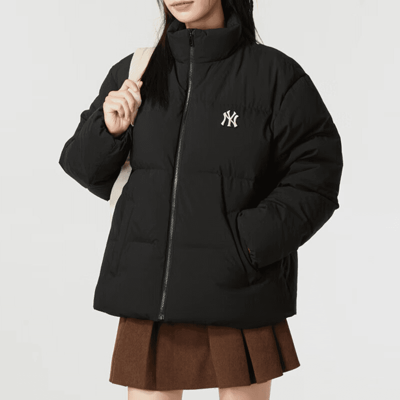 Зимняя куртка MLB New York Yankees Basic Collection FW24 Пуховик Унисекс Черный - изображение 4