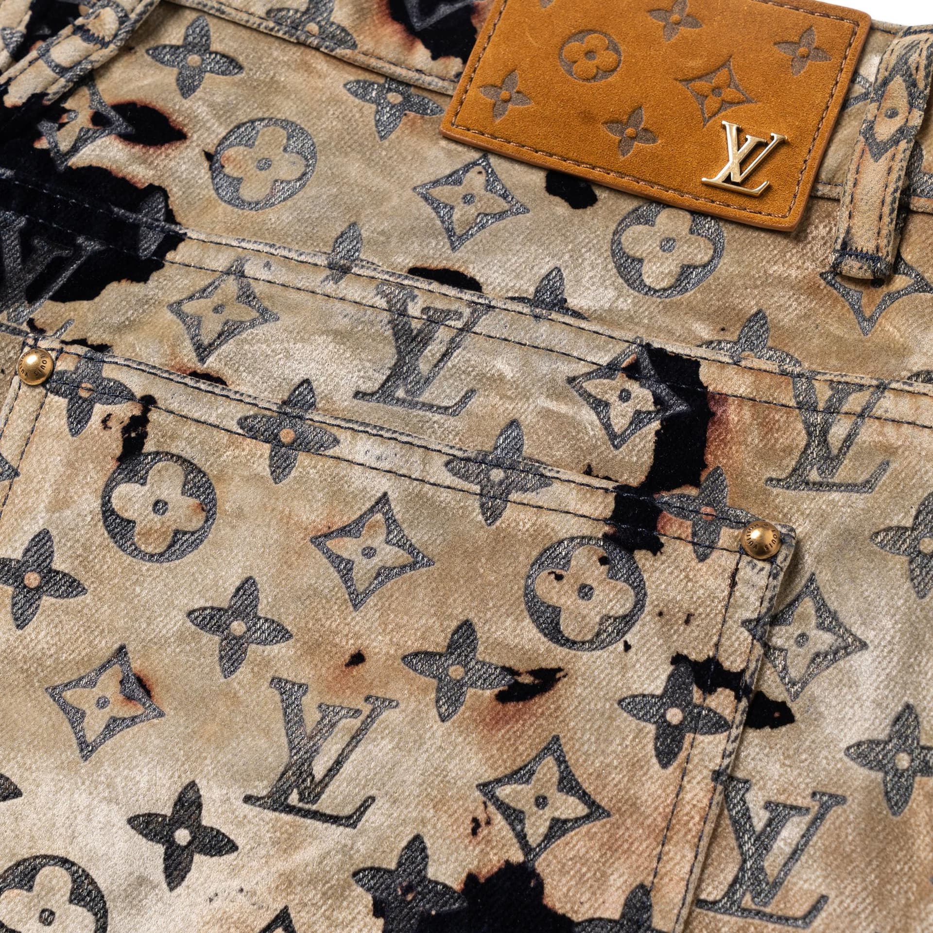 Штаны Louis Vuitton SS24 Faded Cloud Jeans - изображение 10