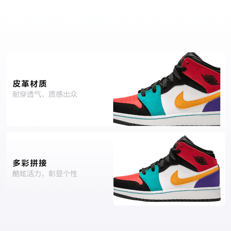 Кроссовки для баскетбола Jordan Air Jordan 1 GS - изображение 2