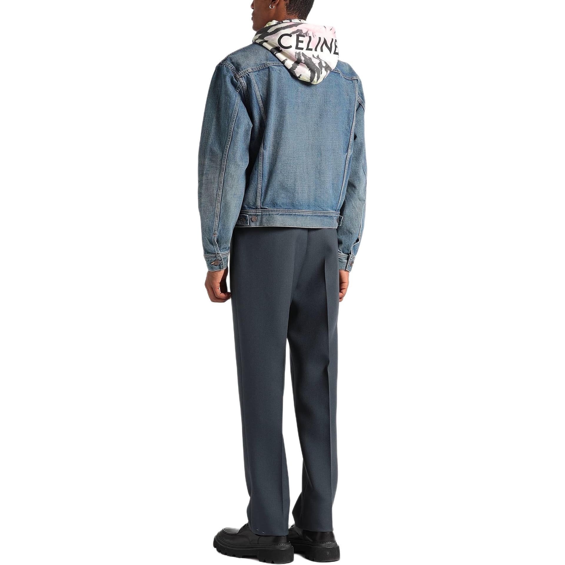 Джинсовая куртка Celine SS23 Logo Denim Jacket - изображение 4