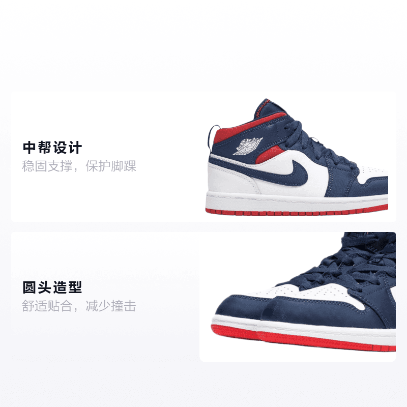 Кроссовки для баскетбола Jordan Air Jordan 1 Mid SE - изображение 2