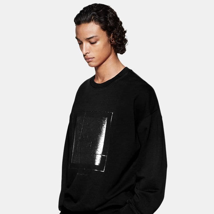 Кофта A-COLD-WALL* FW22 Crewneck Sweatshirt Black - изображение 3