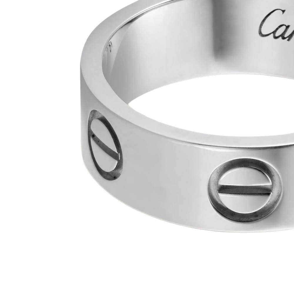 Кольцо Cartier LOVE Ring 18K White Gold 5.5mm - изображение 5