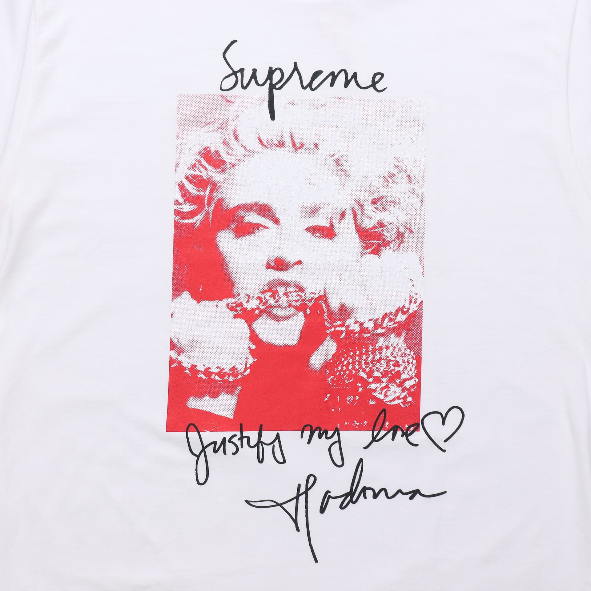 Футболка Supreme FW18 Madonna Tee White - изображение 4
