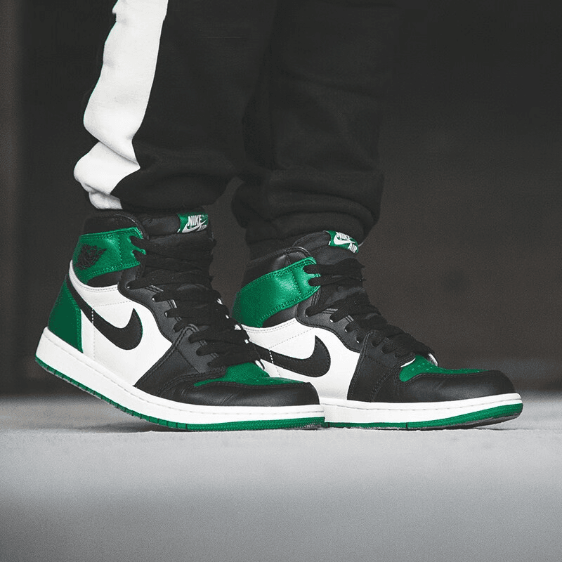 Кроссовки для баскетбола Jordan Air Jordan 1 Retro High Pine Green GS - изображение 4