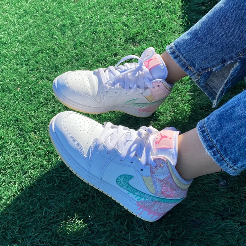 Кроссовки для баскетбола Jordan Air Jordan 1 Mid GS - изображение 4