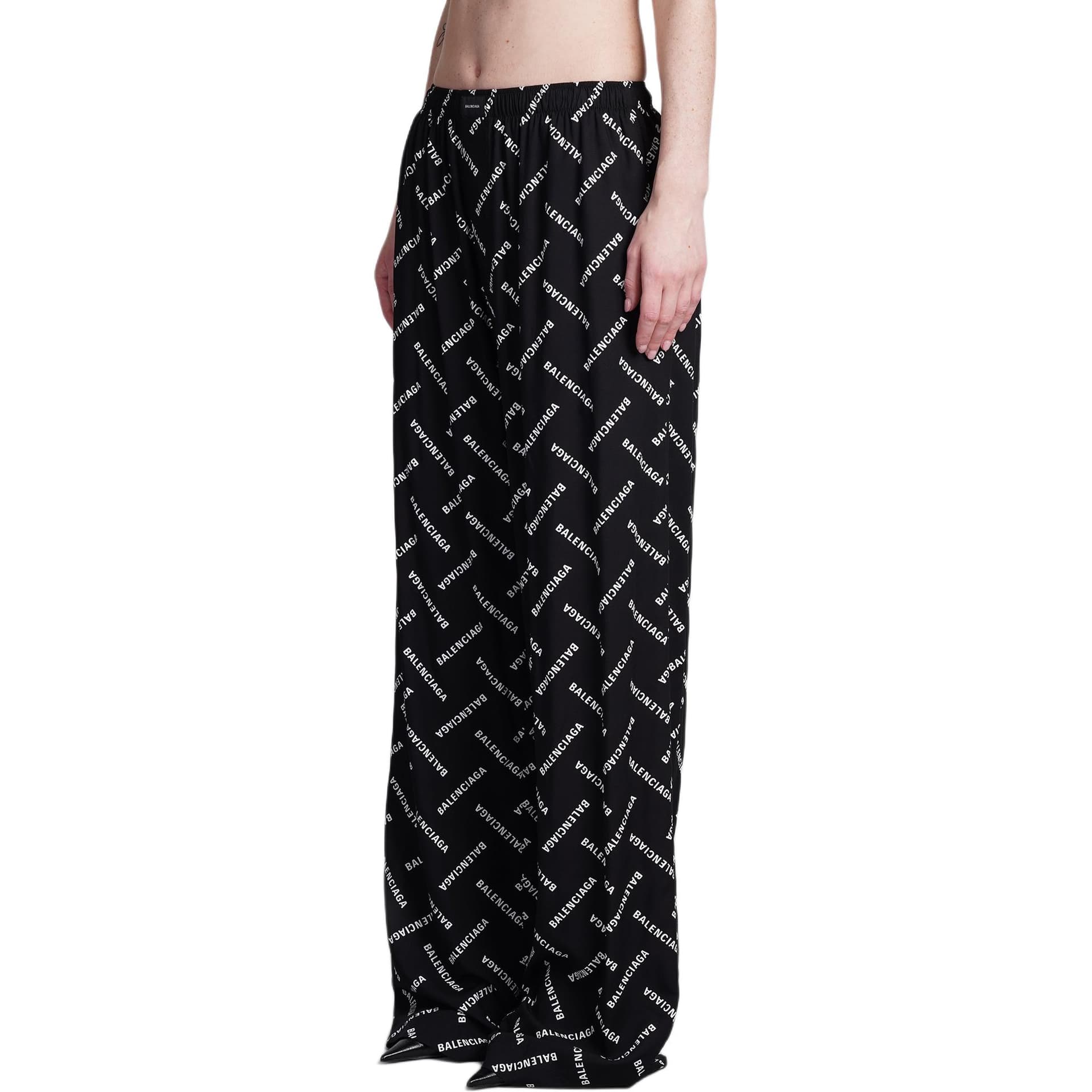 Штаны Balenciaga SS24 Black Trousers - изображение 10