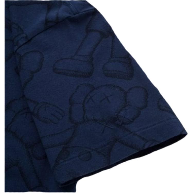 Футболка UNIQLO x KAWS Totem Print T-Shirt Navy - изображение 4