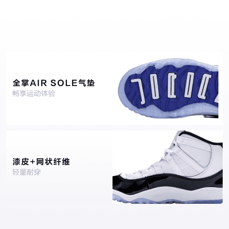Кроссовки для баскетбола Jordan Air Jordan 11 Retro Concord 2018 - изображение 2