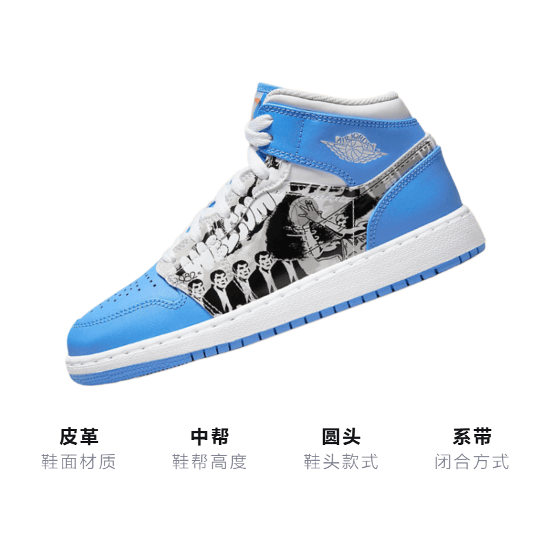 Кроссовки для баскетбола Jordan Air Jordan 1 Mid Game-Winner GS - изображение 3